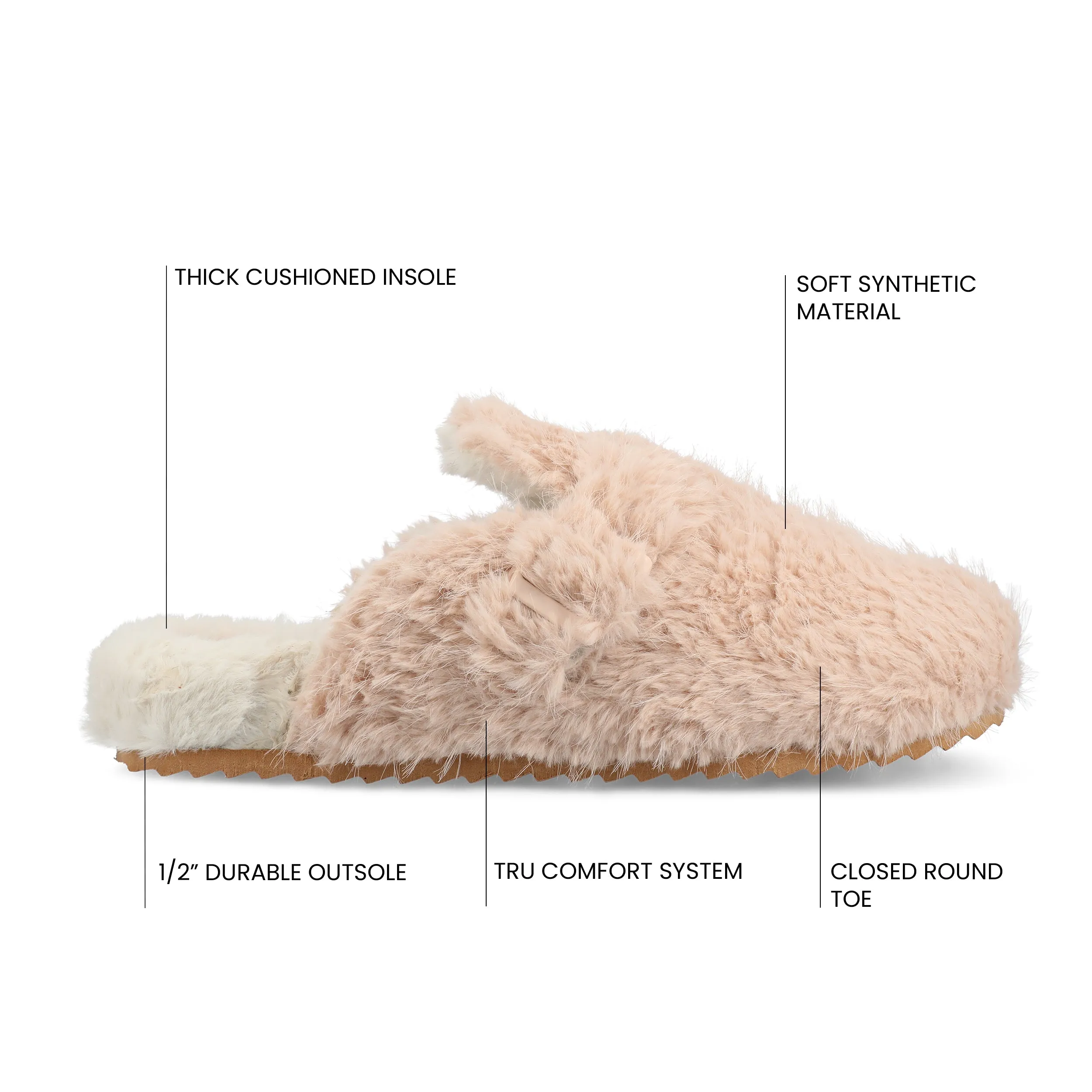 ARDENN SLIPPERS IN FAUX FUR