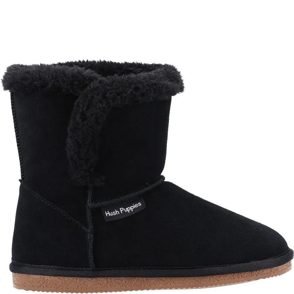 Black Ashleigh Bootie Slippers