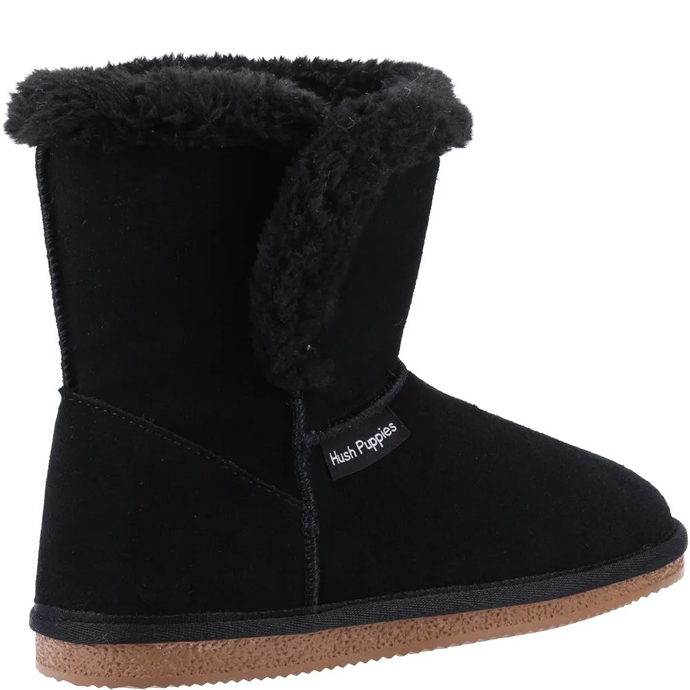 Black Ashleigh Bootie Slippers