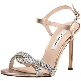 Davia Taupe Leather Nina Sandals