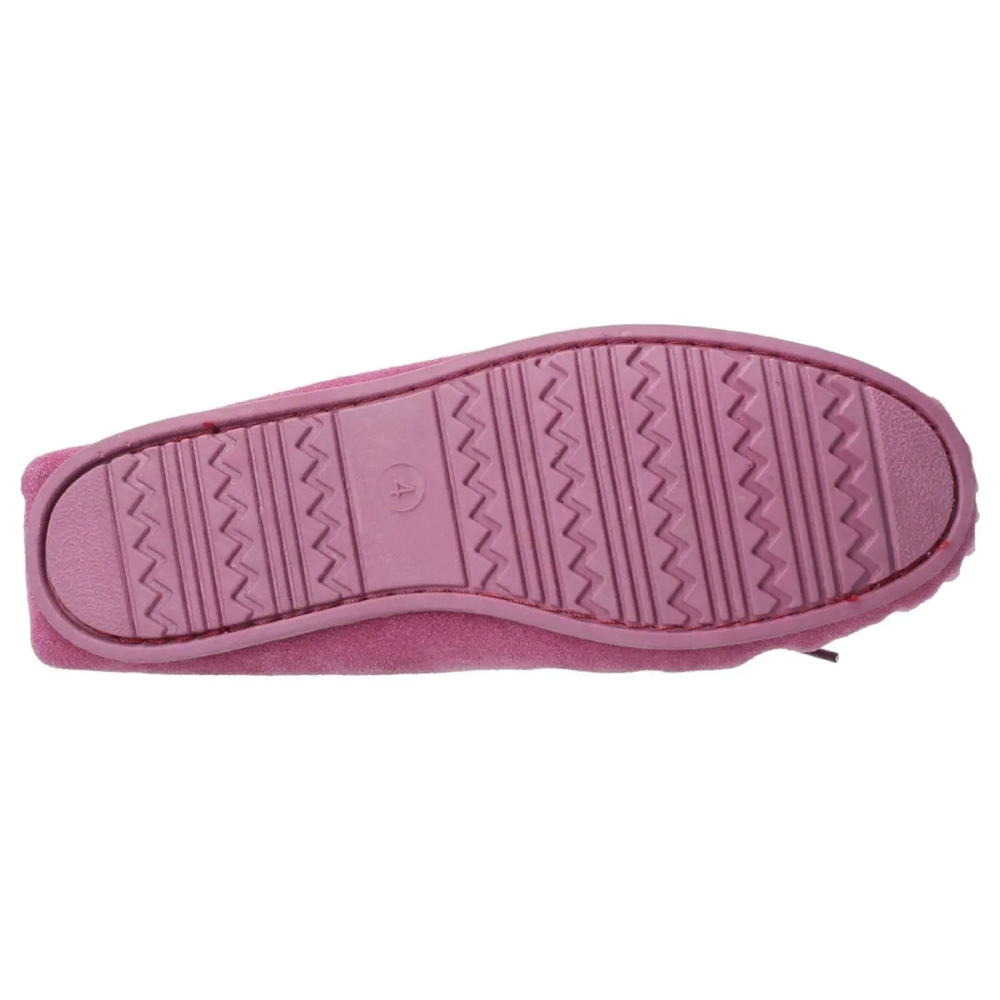 Hush Puppies Allie Pink Ladies Suede Slippers