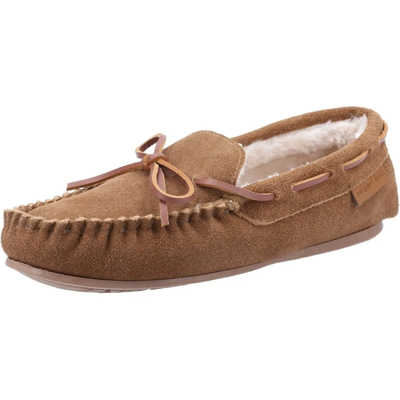 Hush Puppies Allie Tan Ladies Suede Slippers