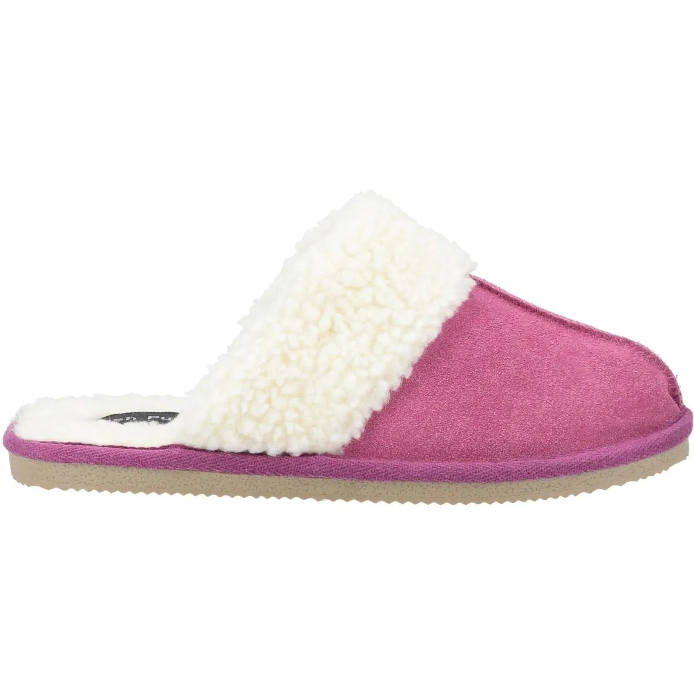 Hush Puppies Arianna Pink Ladies Suede Leather Slippers