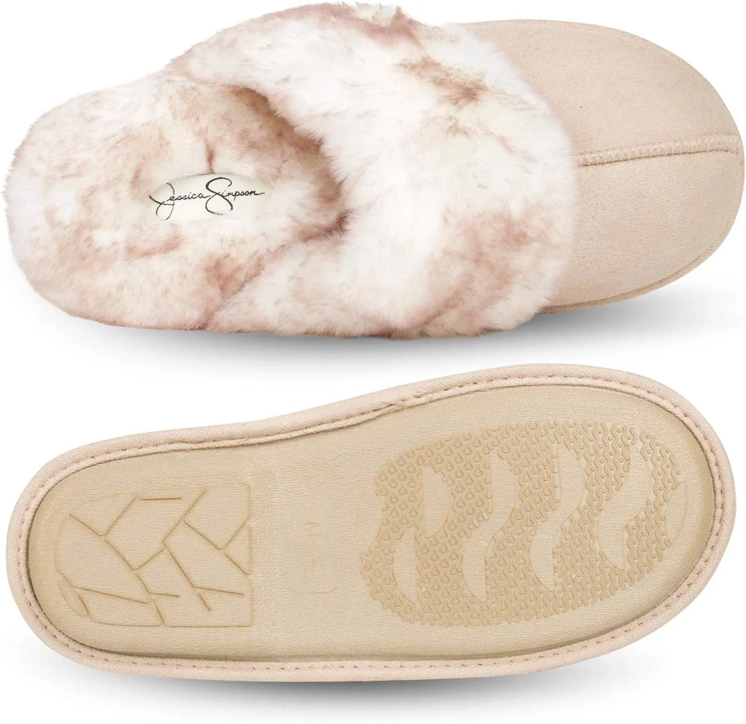 Jessica Simpson Comfy Faux Fur House Slipper