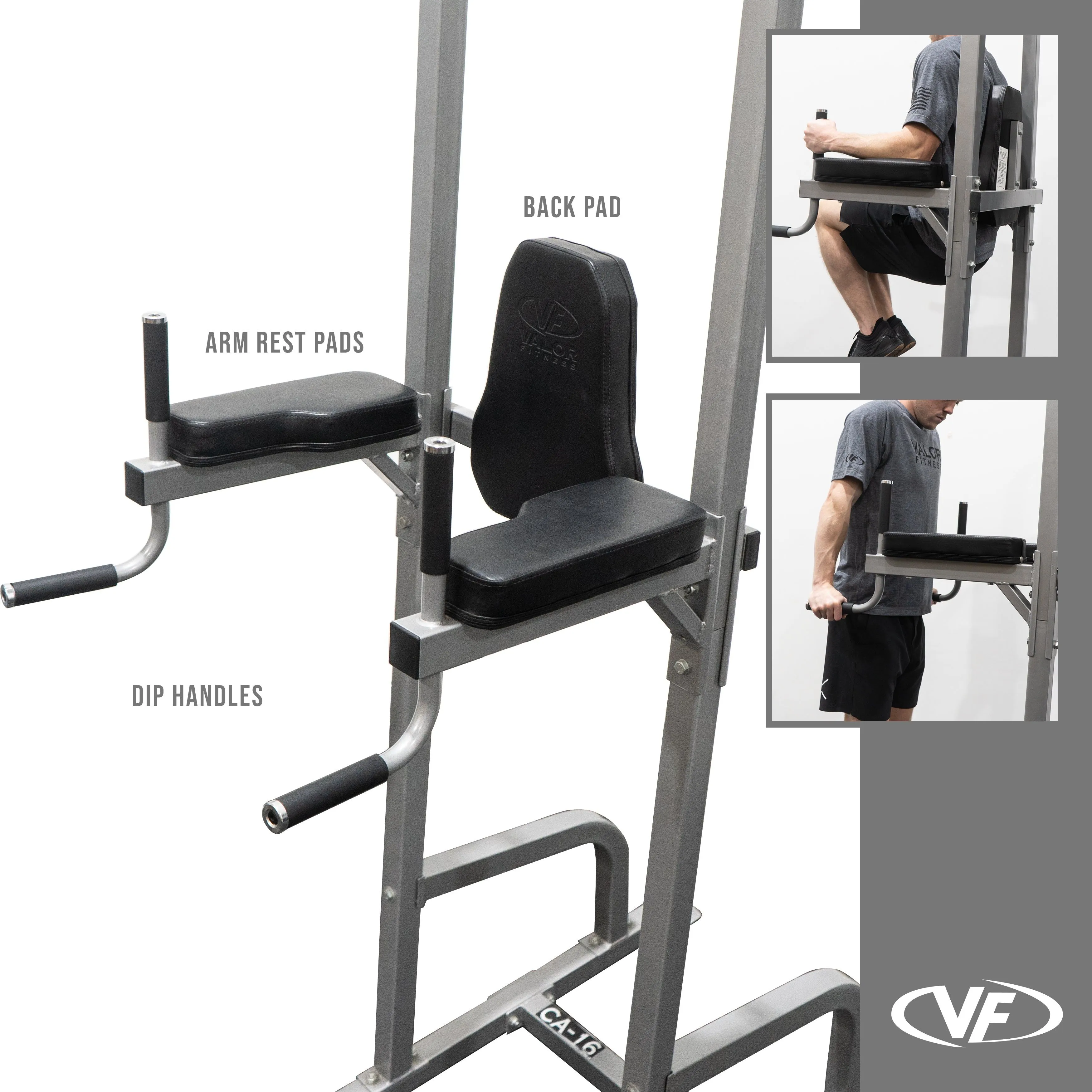 Leg Raise Captain's Chair with Dip and Push Up Station