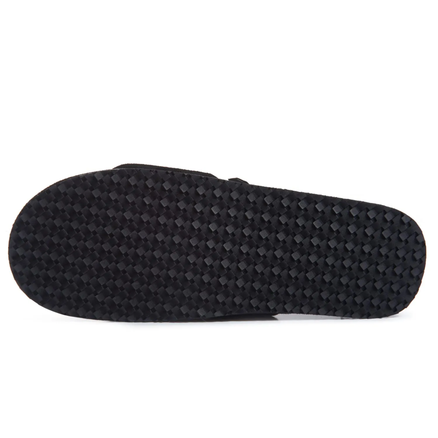 Lucky Brand Mens Microsuede Memory Foam Open Toe Slippers, Cool Adjustable Strap Indoor Outdoor House Sliders for Men