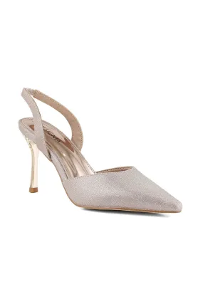 Party Wear Sling Back I47218-Golden
