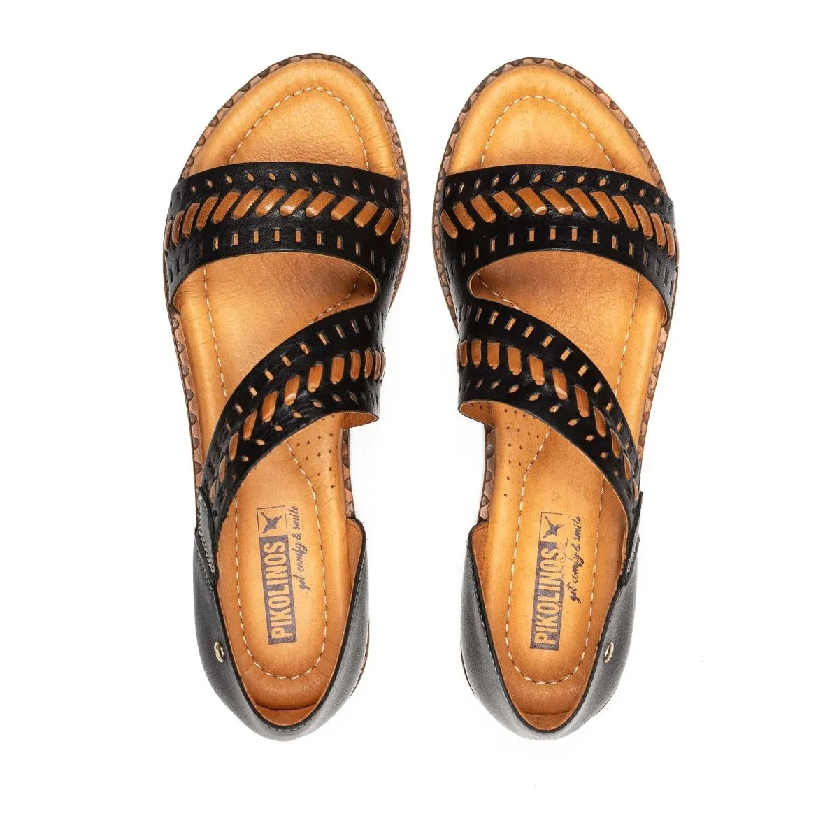 Pikolinos Algar W0x-0785c1 Women's Flat Sandals In Black