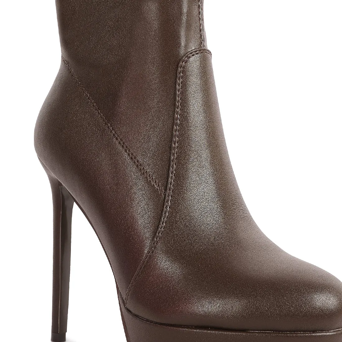 Rossetti Stretch Pu High Heeled Ankle Boot