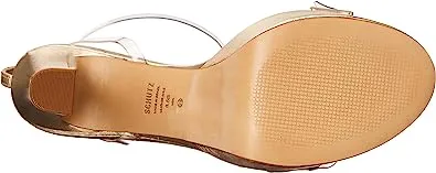 Schutz Elyda Platform Platina Transparent Ankle Strap Open Toe High Heel Sandals