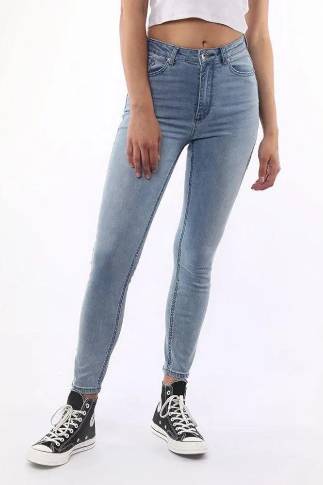 Silent Theory The Vice High Skinny Jeans Clean Indigo