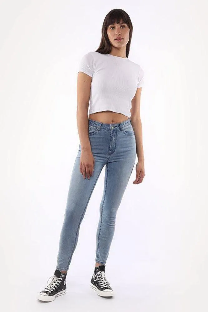 Silent Theory The Vice High Skinny Jeans Clean Indigo