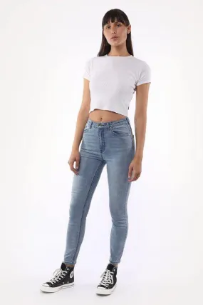 Silent Theory The Vice High Skinny Jeans Clean Indigo