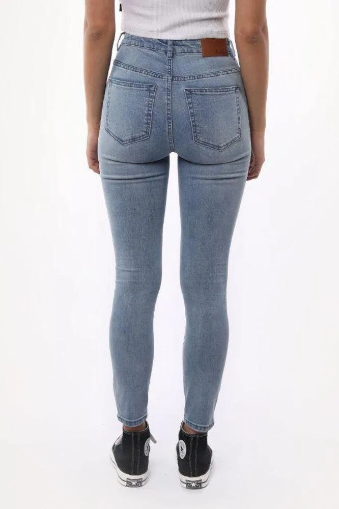 Silent Theory The Vice High Skinny Jeans Clean Indigo