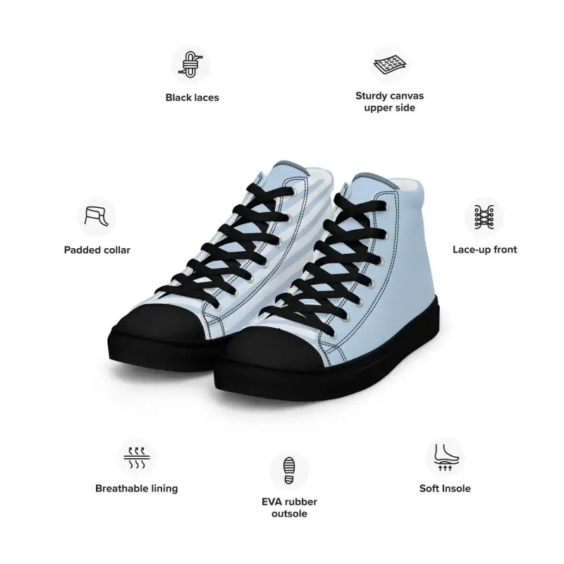 Stripes Refined Womens High Canvas Shoes