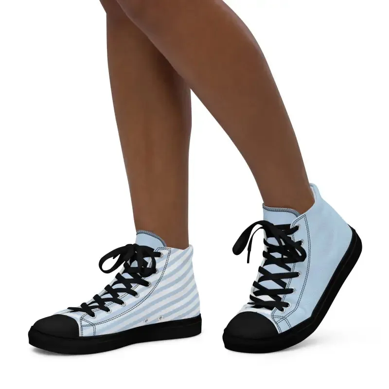 Stripes Refined Womens High Canvas Shoes