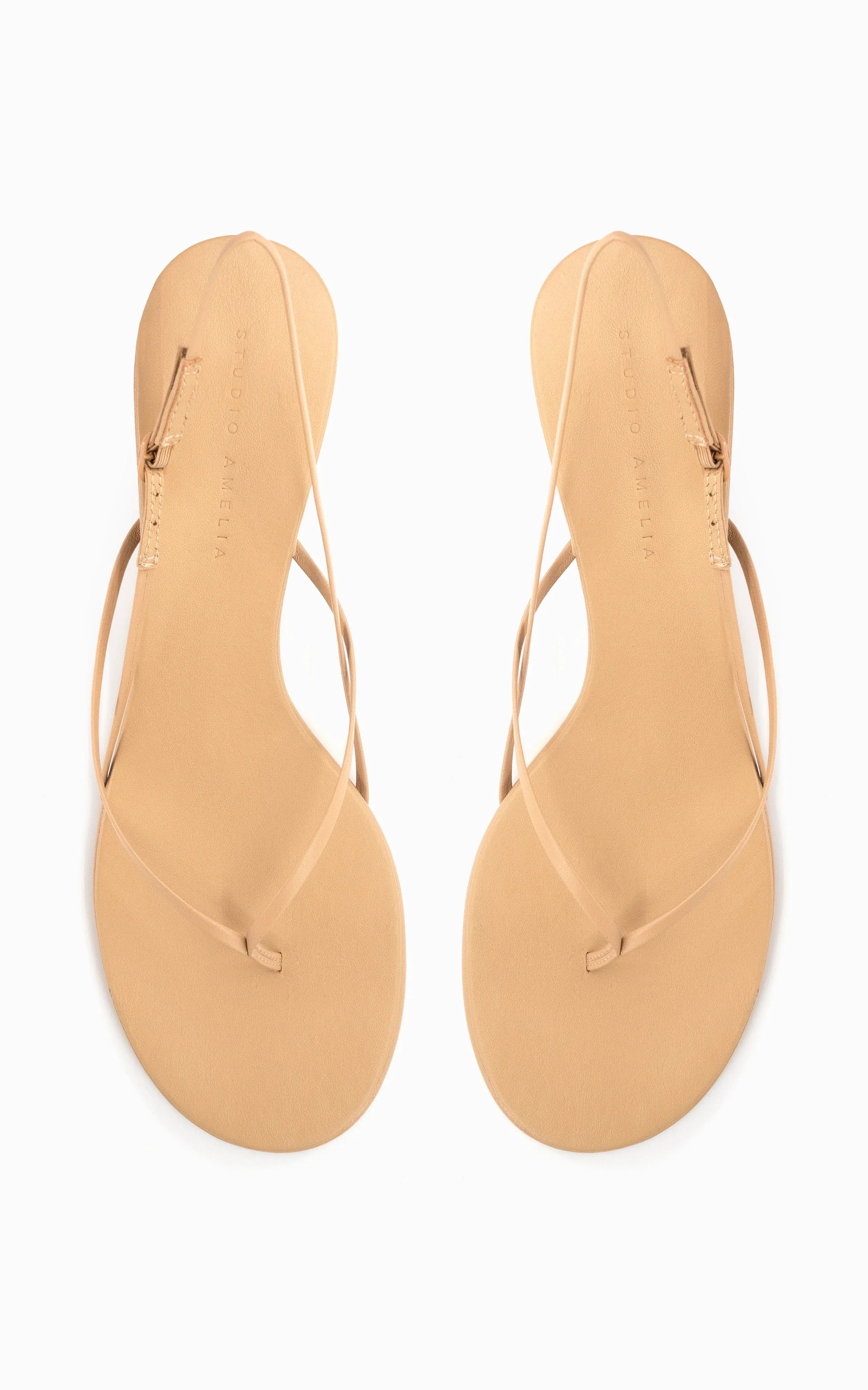 Studio Amelia Wishbone 50 Heel in Beige