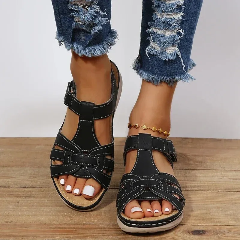 Sylis | Elegant Orthopaedic Leather Sandals for Optimal Comfort