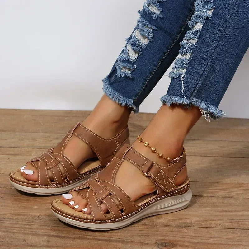 Sylis | Elegant Orthopaedic Leather Sandals for Optimal Comfort