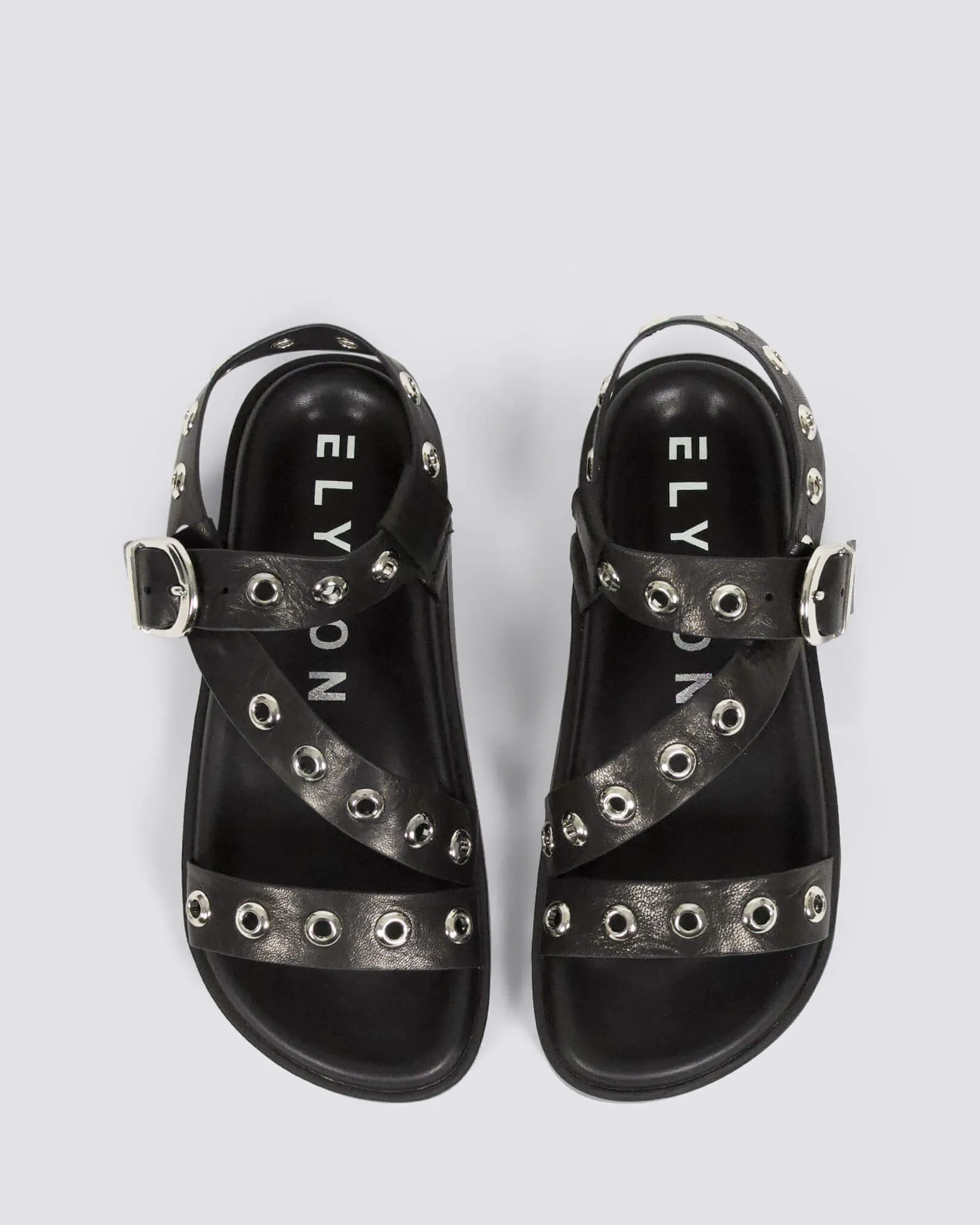 TULUM SANDALS BLACK LEATHER