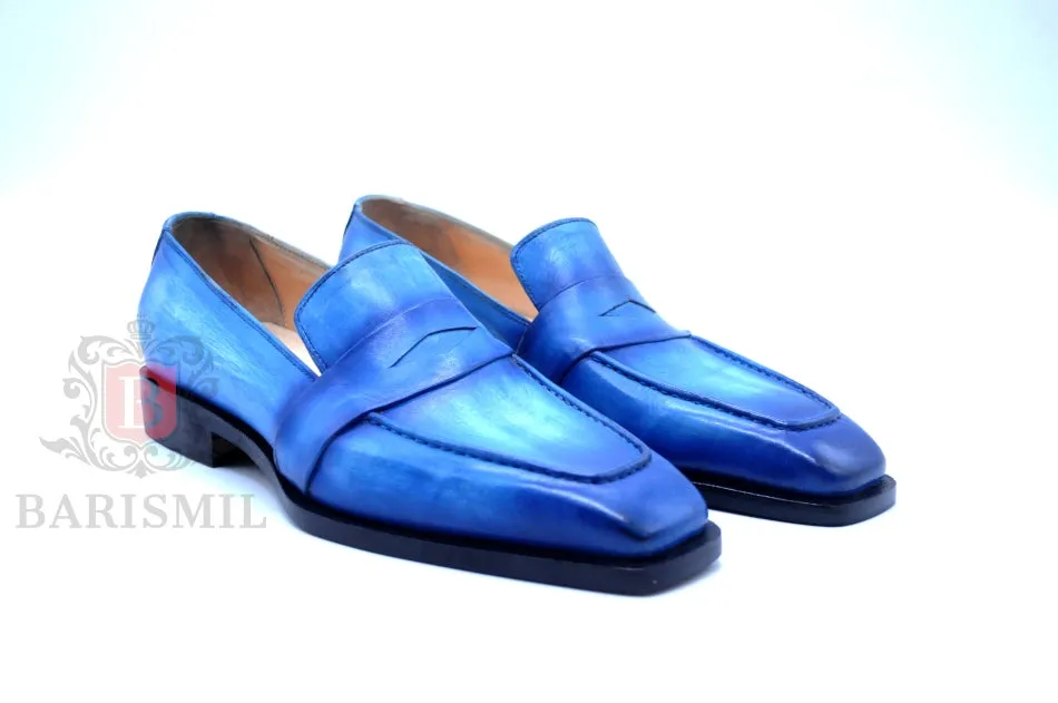 Venice- Blue Patina Loafers