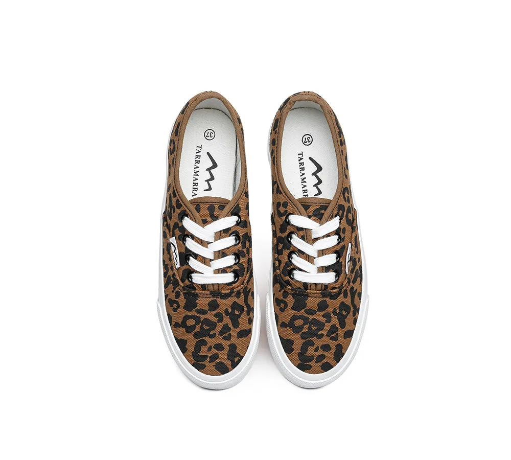 Women Leopard Print Sneakers Canvas Shoes Rana