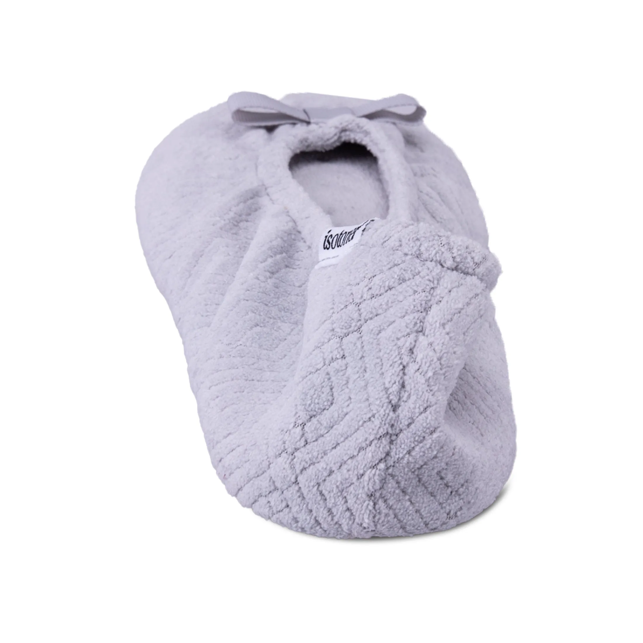 Women's Diamond Microterry Gemma Ballerina Slipper with Memory Foam