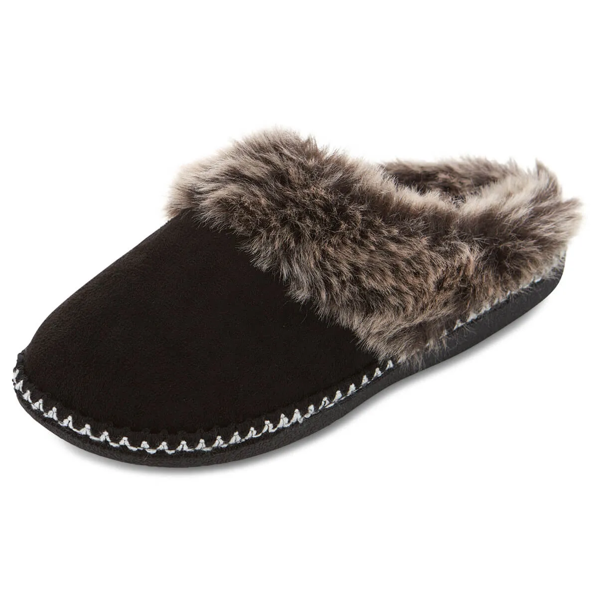 Women’s Selene Faux Suede with Aztec Trim Clog Slippers