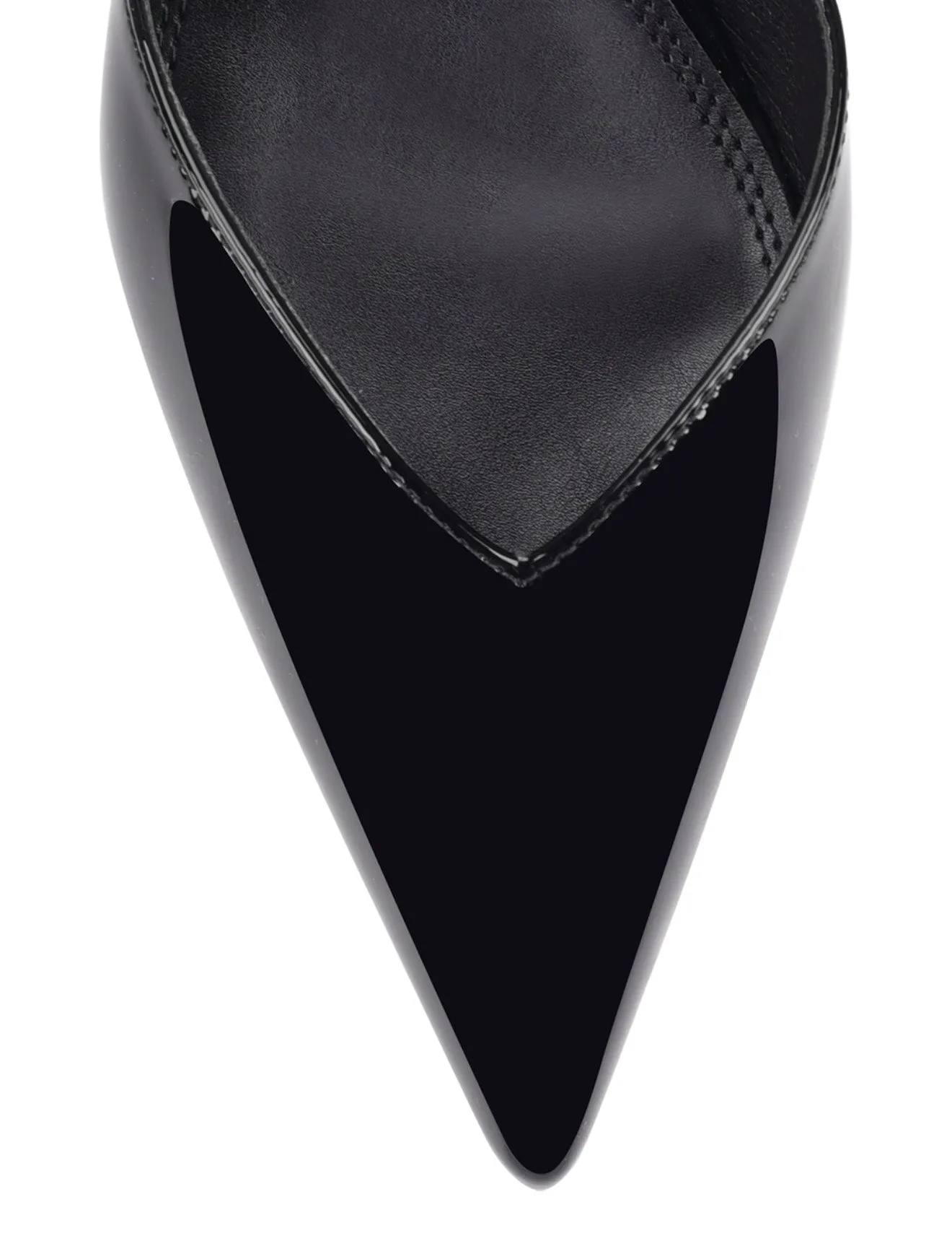 Yoco Slingback Kitten Heels - Black Patent Leather